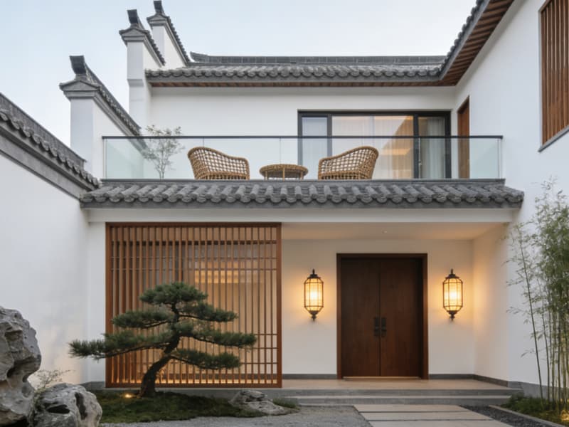 合肥民宿裝修：新中式輕奢1200平民宿雅致旅居設(shè)計(jì)方案